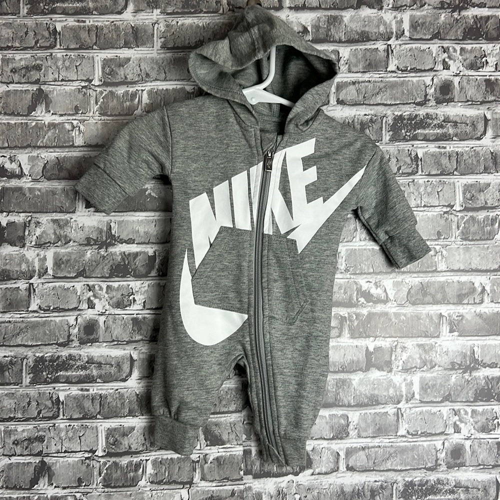 Baby Boy's Nike hoodie romper